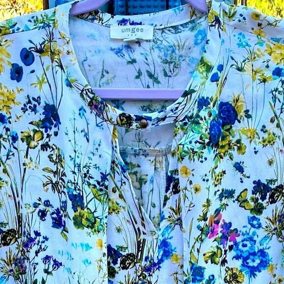 Umgee Floral Spring Swing Mini Dress Size Large. Excellent Condition - Picture 5 of 5